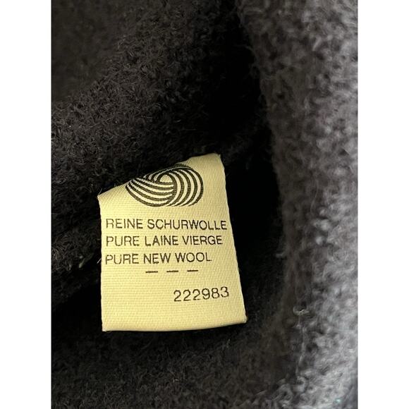 Geiger Austria Pure Boiled Wool Cardigan Women's 40 Blue Ornate Buttons Small - Picture 9 of 14